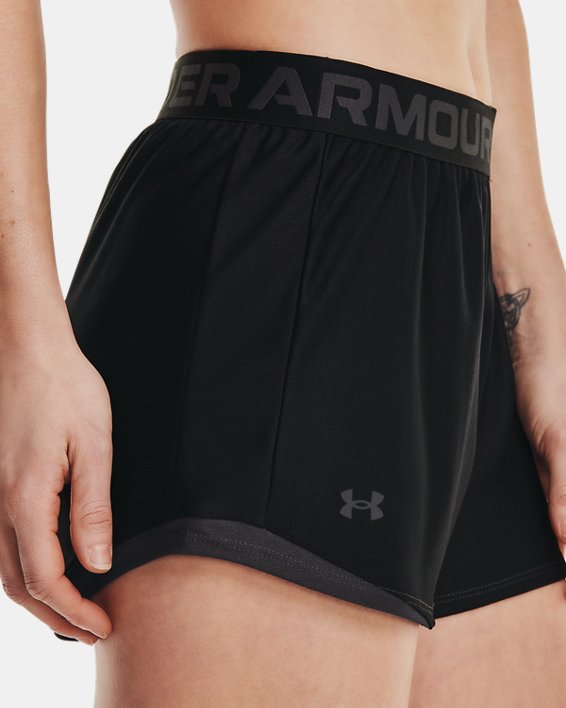 Women's UA Play Up 2.0 Shorts in Black image number 3